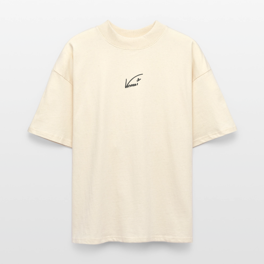 Knossi's Unisex T-Shirt - schwarzer Stick - Weißgrau