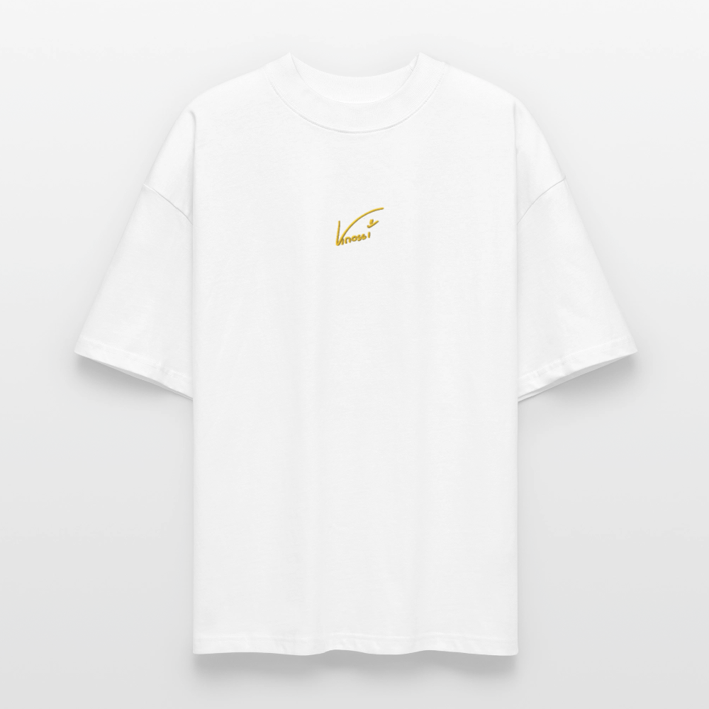Knossi's Unisex T-Shirt - gelber Stick - Weiß