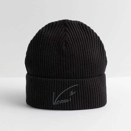 Knossi's grauer Beanie - Schwarz