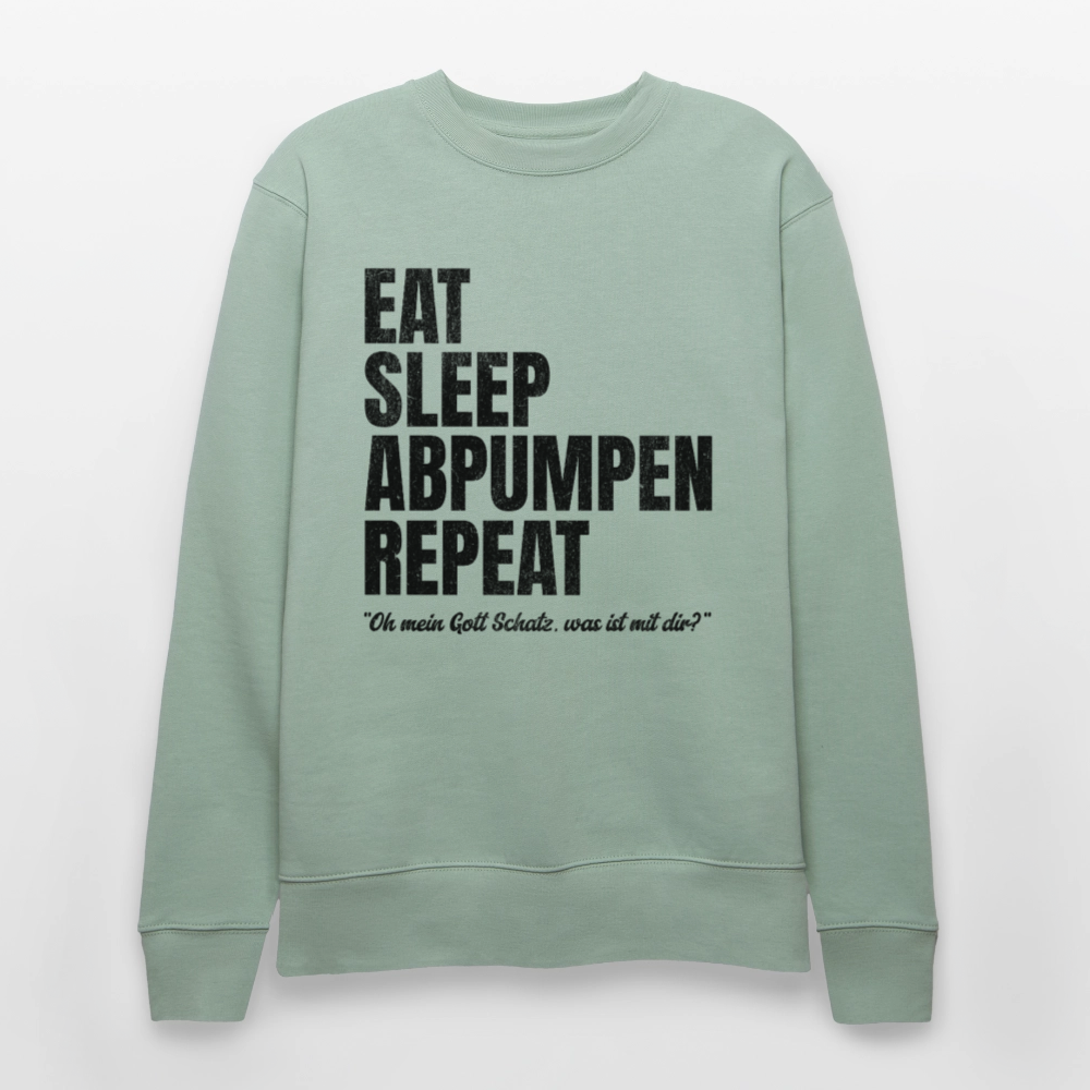 Knossi's Repeat Organic Sweatshirt - Helles Graugrün