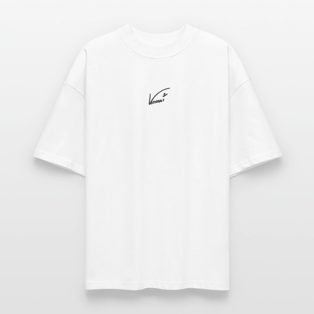 Knossi's Unisex T-Shirt - schwarzer Stick - Weiß
