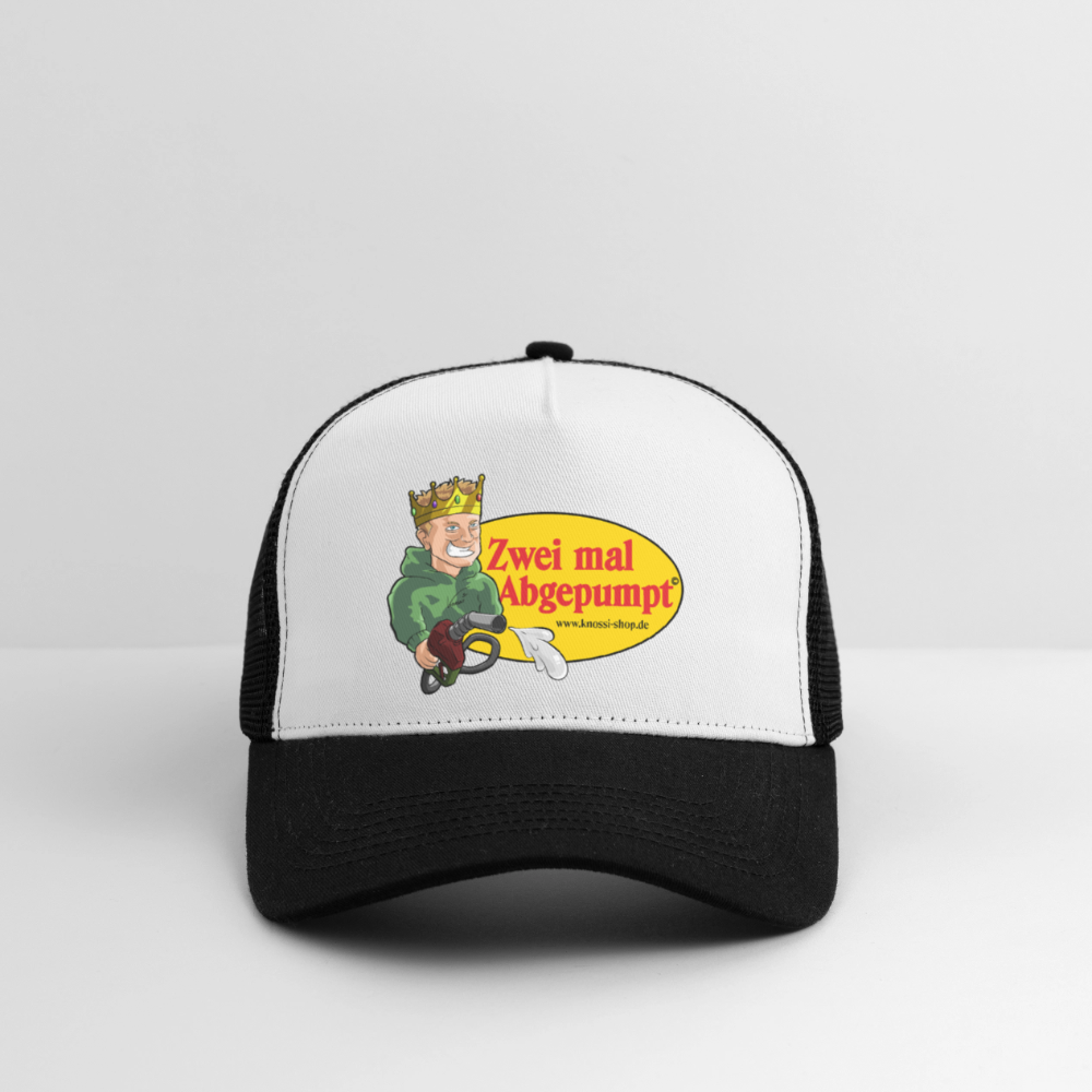 Abgepumpt Trucker Cap - Weiß/Schwarz