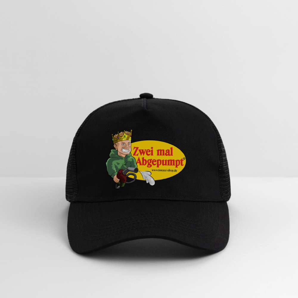 Abgepumpt Trucker Cap - Schwarz/Schwarz