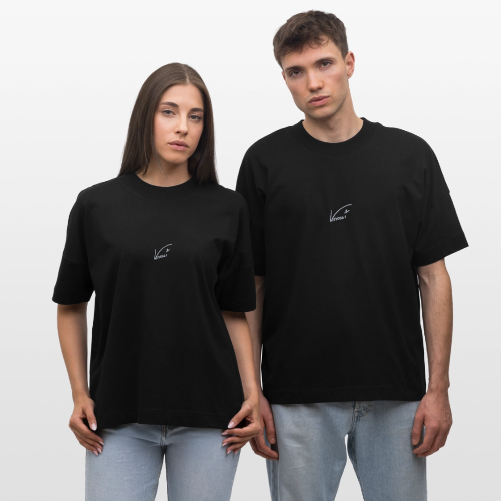 Knossi's Unisex T-Shirt - weißer Stick - Schwarz