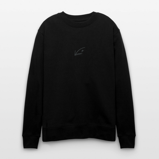 Knossi's Organic Sweatshirt - grauer Stick - Schwarz