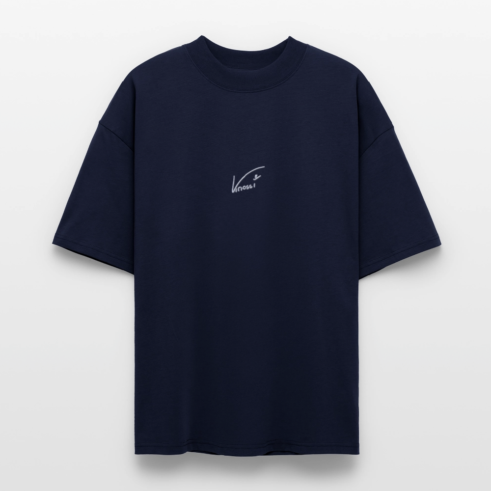 Knossi's Unisex T-Shirt - weißer Stick - Navy