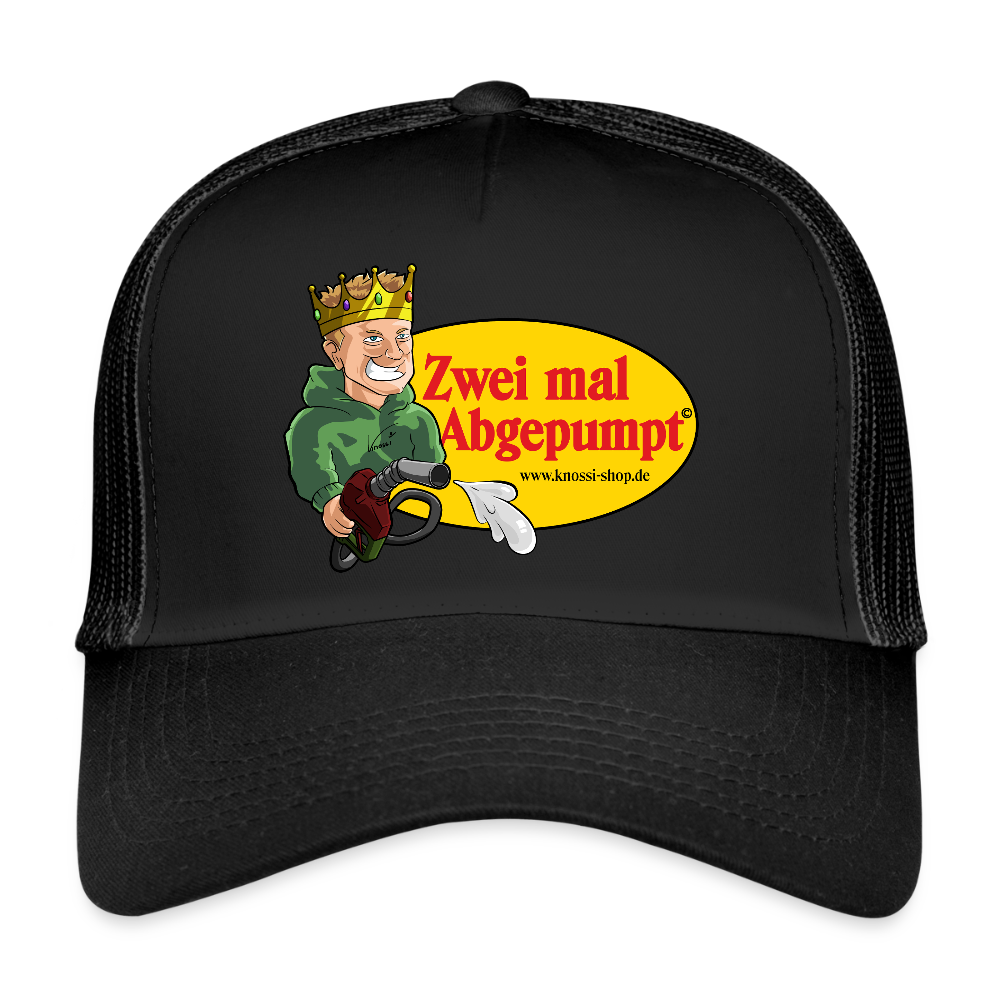 Abgepumpt Trucker Cap - Schwarz/Schwarz