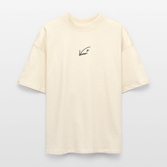 Knossi's Unisex T-Shirt - schwarzer Stick - Weißgrau