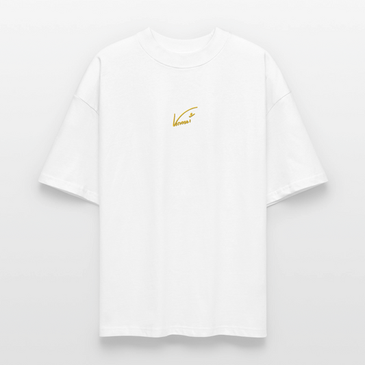 Knossi's Unisex T-Shirt - gelber Stick - Weiß