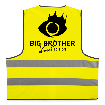 Baustellen Boss Warnweste - Big Brother Edition - Neongelb