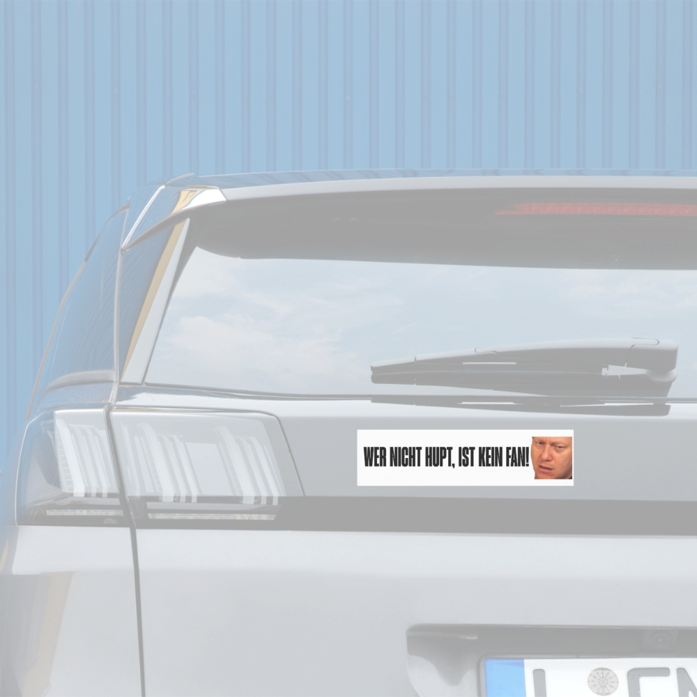 knossiHuh Auto-Aufkleber - Mattweiß