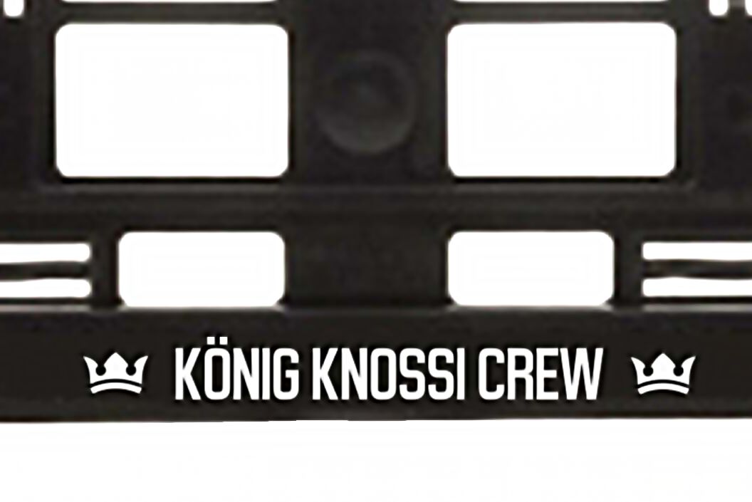 Nummernschildhalter - König Knossi Crew
